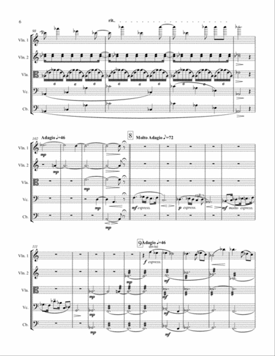 Symphony for String Orchestra, Op. 2 String Orchestra scores gallery preview page 6