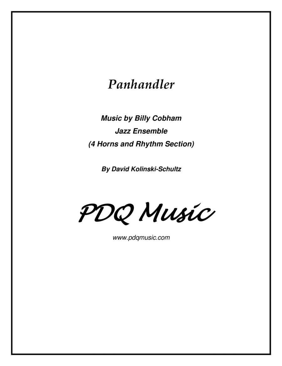Panhandler Jazz Ensemble scores gallery preview page 1