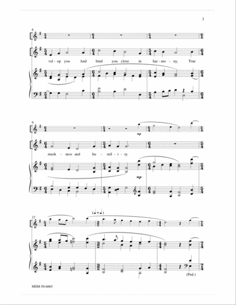 The Peace of Christ The Peace of Christ 4-Part scores gallery preview page 3