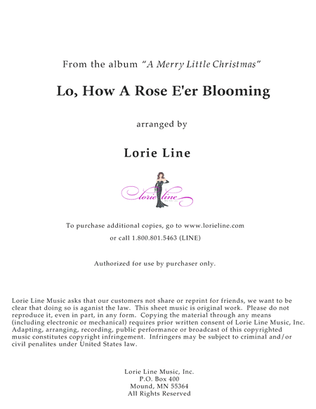 Lo, How A Rose E'er Blooming (from 2016 A Merry Little Christmas)