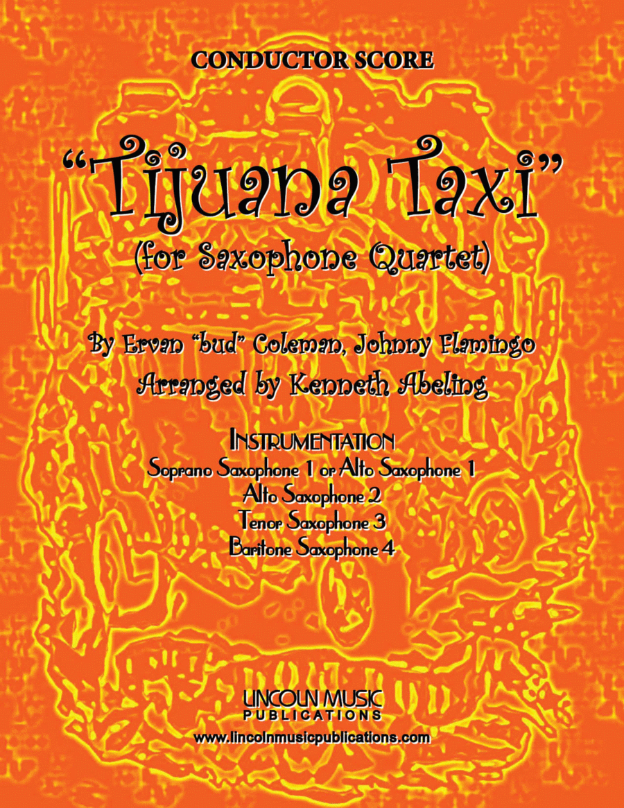 Tijuana Taxi Saxophone Quartet scores gallery preview page 1