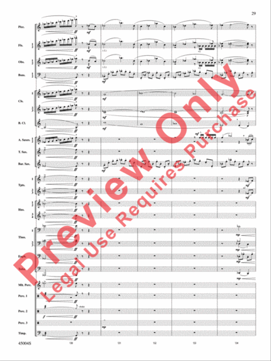 Red Rock Mountain Concert Band scores gallery preview page 30