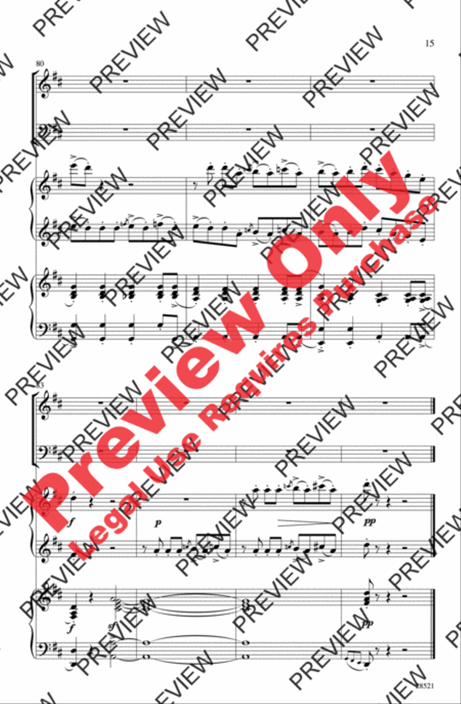 Blue Tango Blue Tango 4-Part scores gallery preview page 15