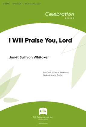 Book cover for I Will Praise You, Lord