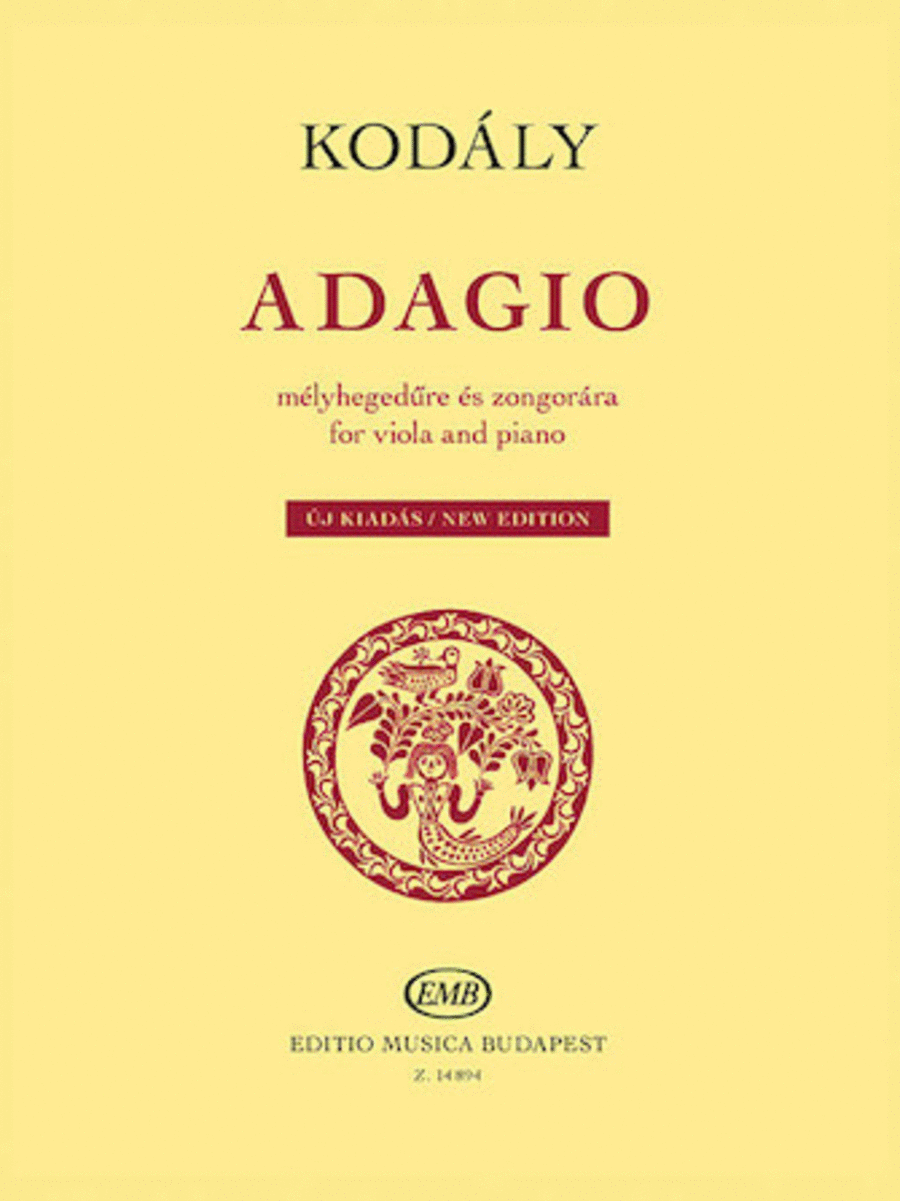 Adagio for Viola and Piano – New Edition Piano Accompaniment scores gallery preview page 1
