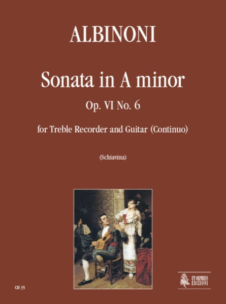 Sonata in A Minor Op. VI No. 6 for Treble Recorder and Guitar image number null