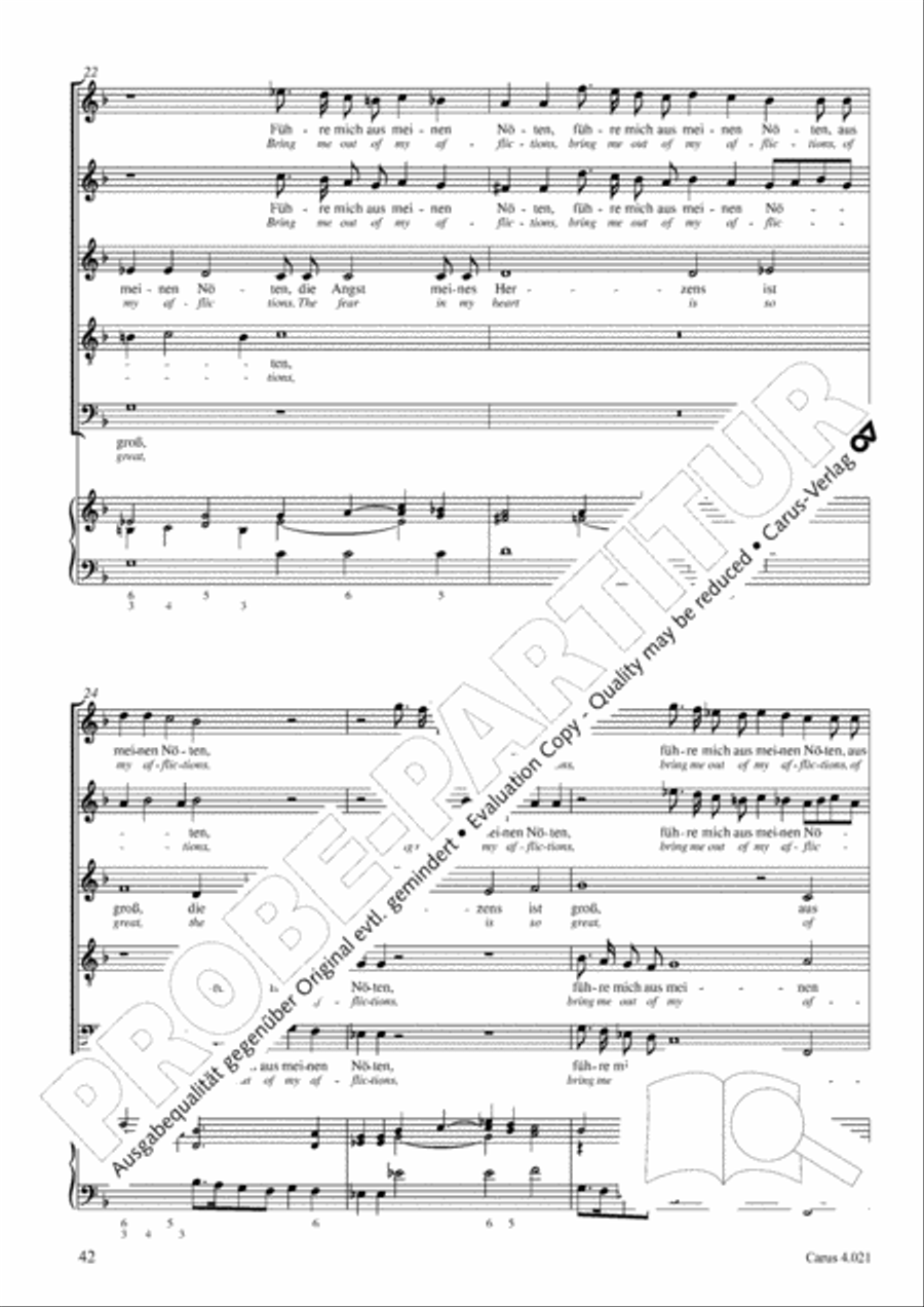 Schein: Israelsbrunnlein. Fontana d'Israel. Complete edition Choir scores gallery preview page 49