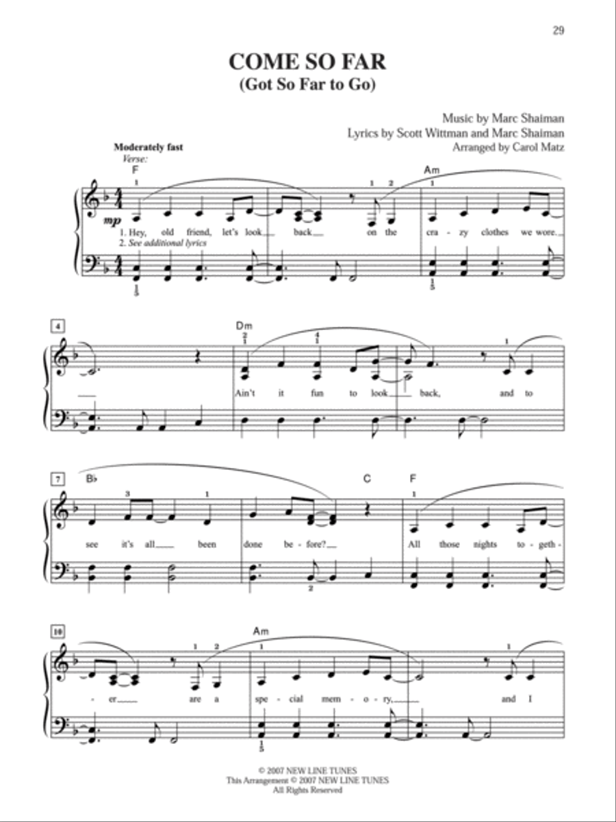 Hairspray -- Soundtrack to the Motion Picture Easy Piano scores gallery preview page 5