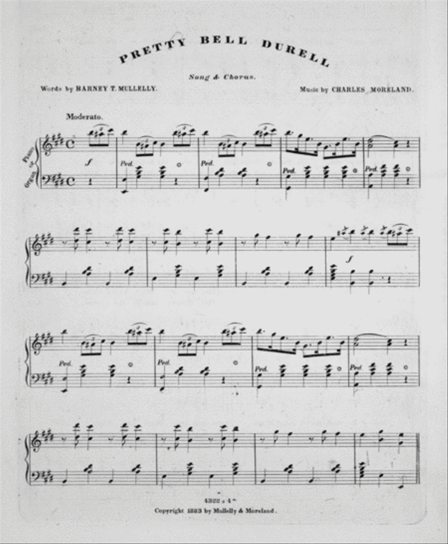 Pretty Bell Durell. Song and Dance 4-Part scores gallery preview page 2