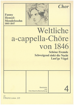 Book cover for Weltliche a-cappella Chore von 1846 Vol. 4