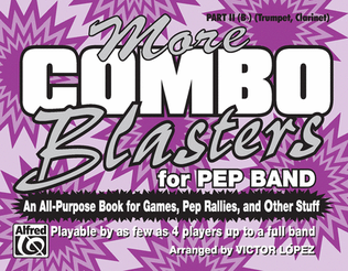 Book cover for More Combo Blasters for Pep Band - Part II (Trumpet, Clarinet)