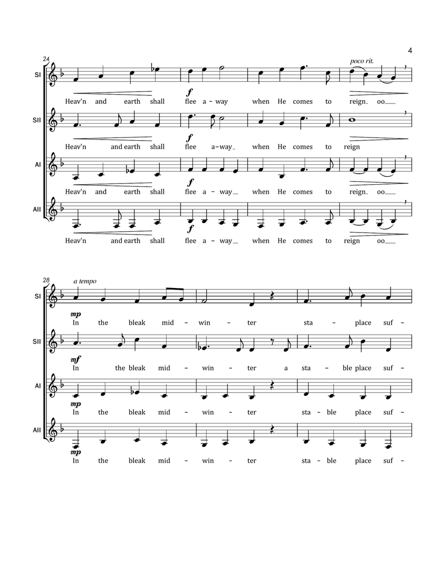 In the Bleak Midwinter (Darke) (SSAA) SSAA scores gallery preview page 4