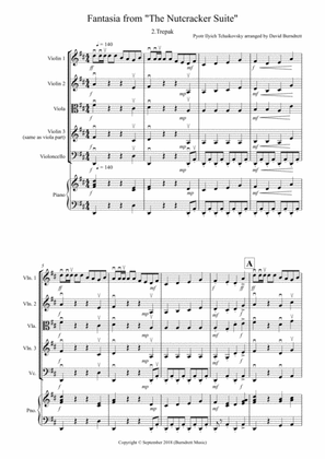 Book cover for Trepak (Fantasia from Nutcracker) for String Quartet