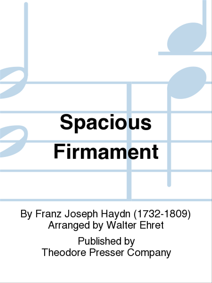 Spacious Firmament Choir scores gallery preview page 1