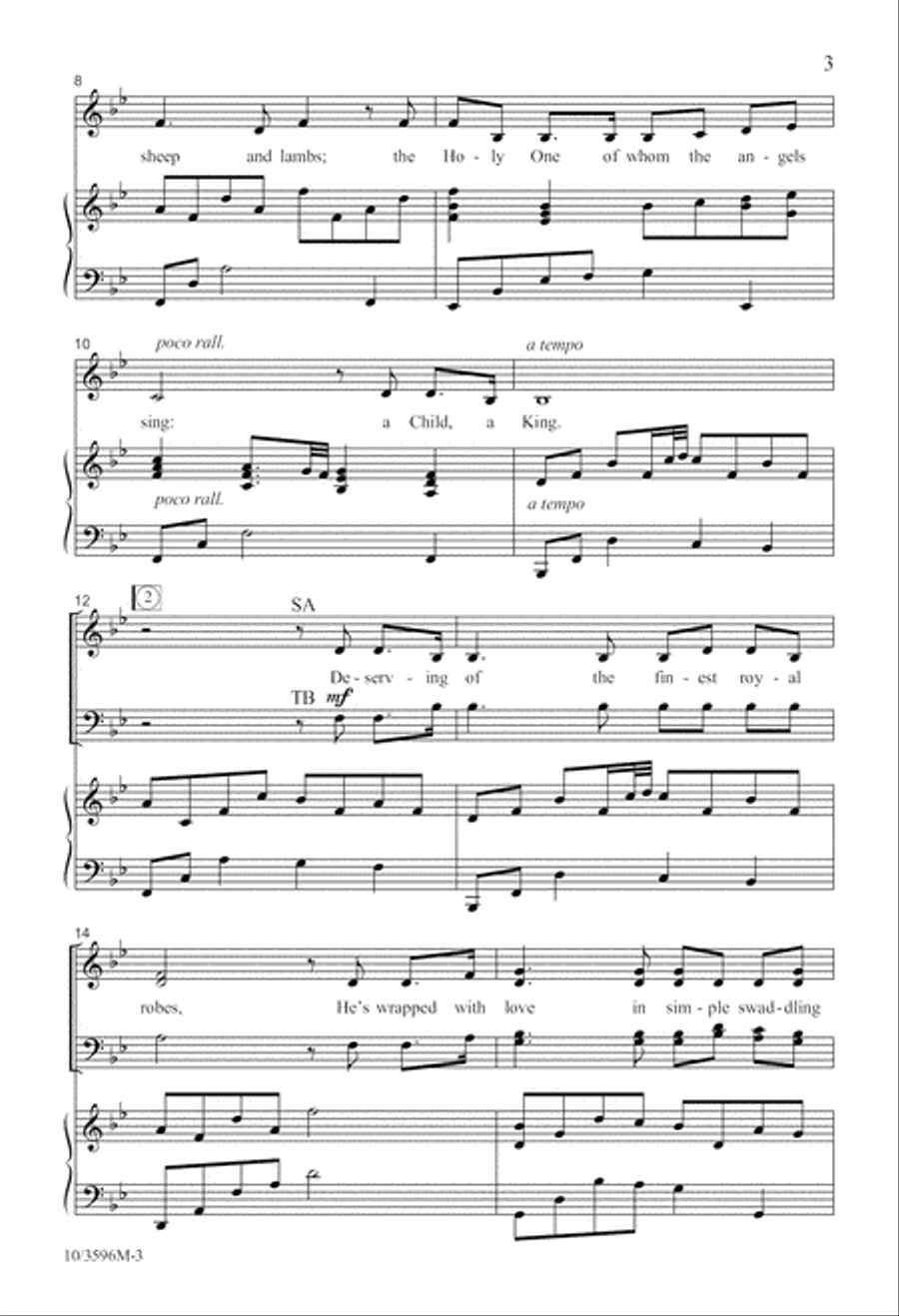A Child, A King 4-Part scores gallery preview page 4