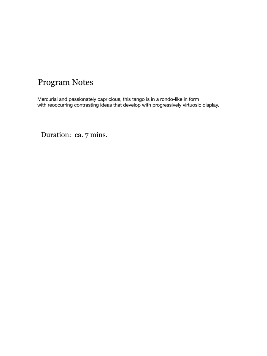 Fantasy Tango Piano Solo scores gallery preview page 3