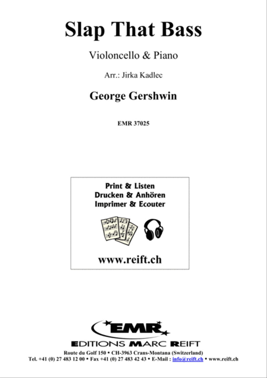 Slap That Bass Piano Accompaniment scores gallery preview page 1
