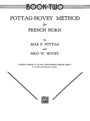 Book cover for Pottag-Hovey Method for French Horn, Book 2