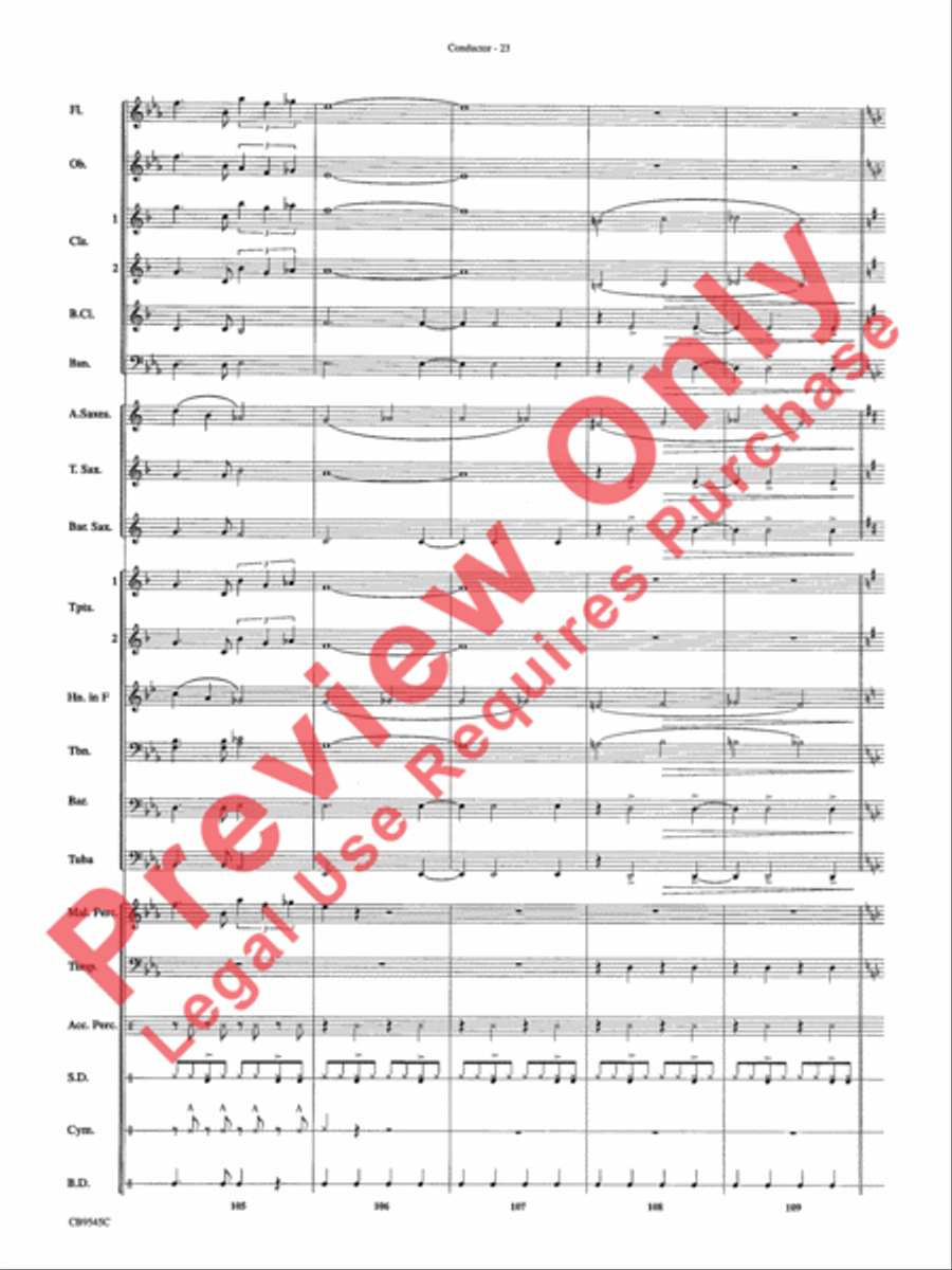 James Bond Returns Concert Band scores gallery preview page 26