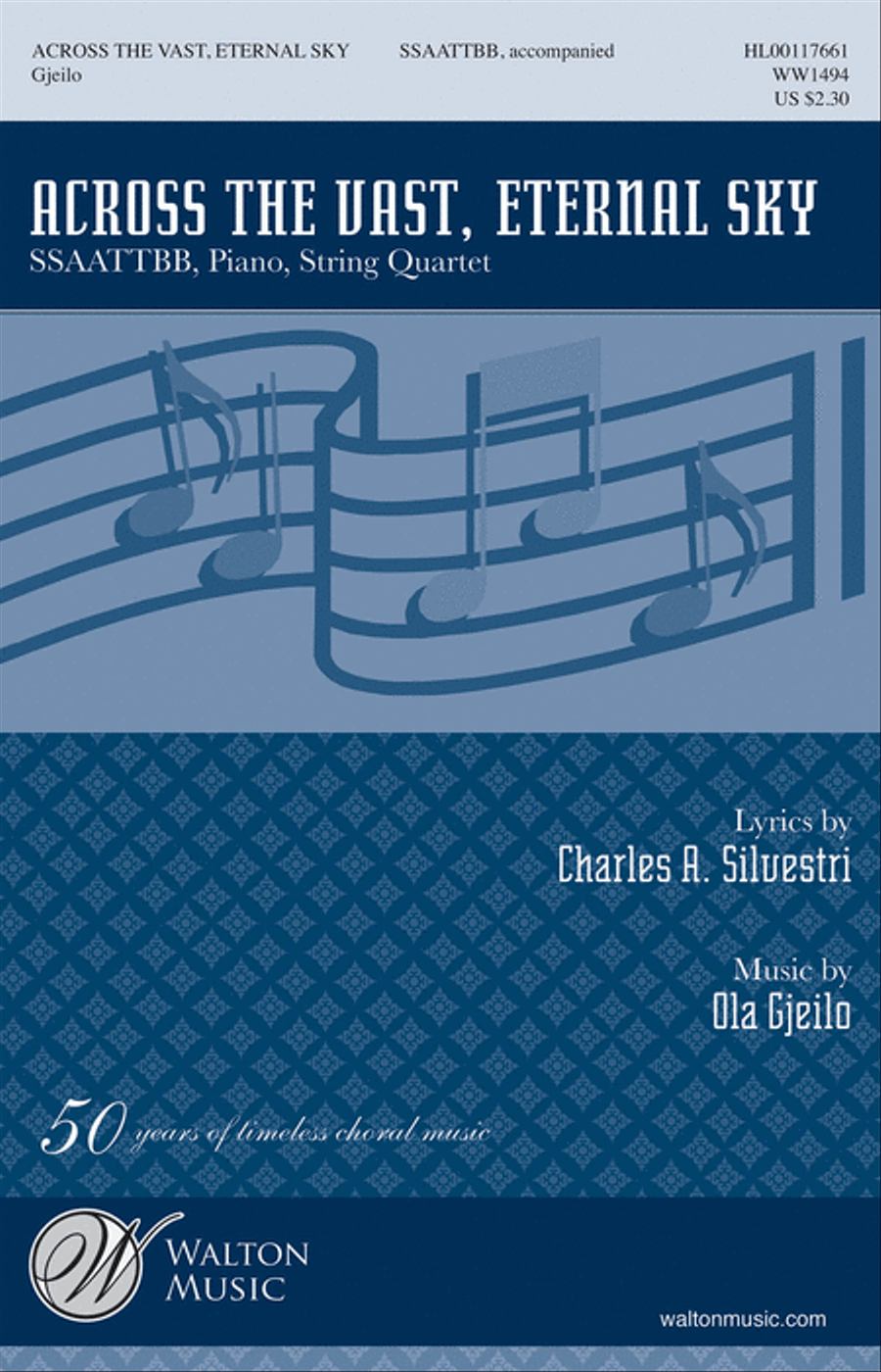 Across the Vast, Eternal Sky (Full Score and Instrumental Parts) Choir scores gallery preview page 1