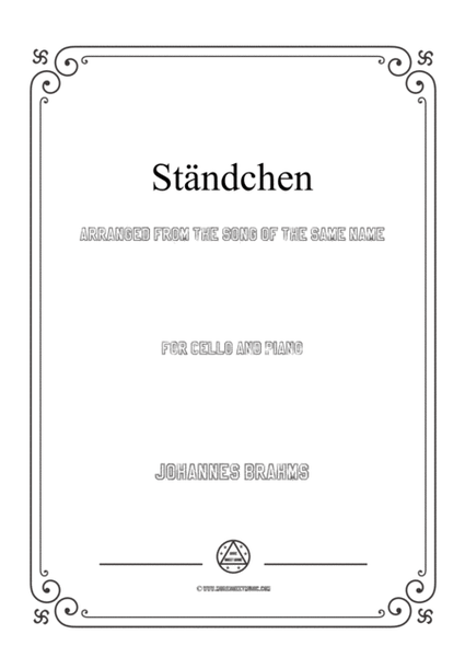Brahms-Ständchen,for Cello and Piano image number null