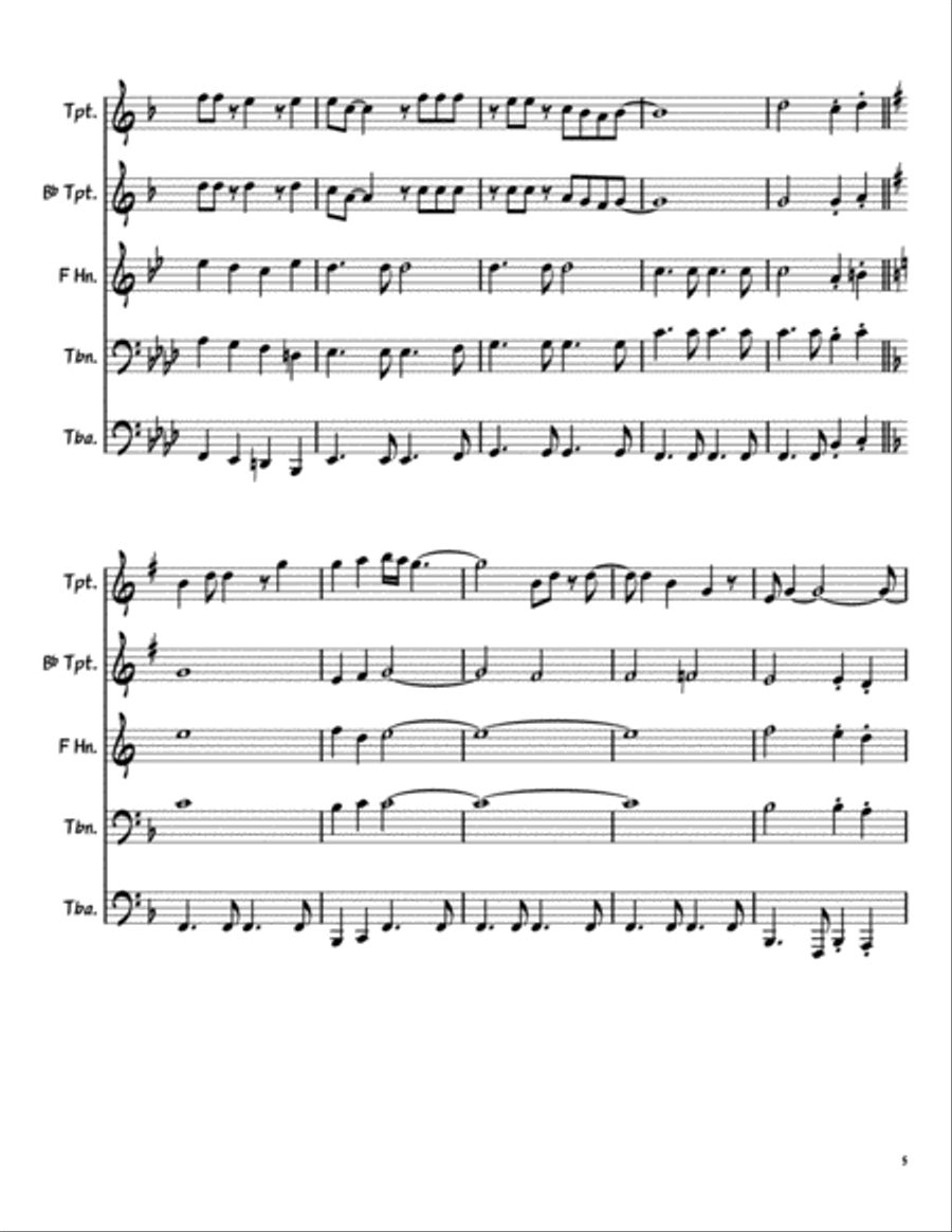 Galveston Brass Ensemble scores gallery preview page 5