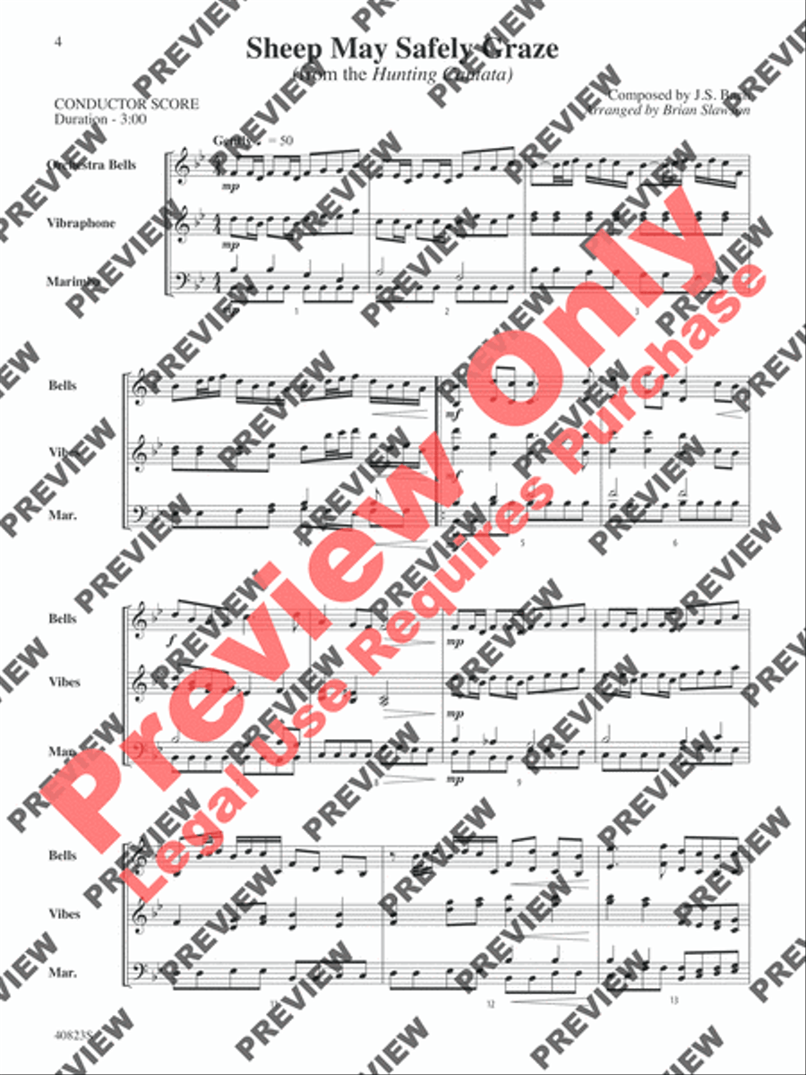 Classic Mallet Trios -- Bach Small Ensemble scores gallery preview page 17