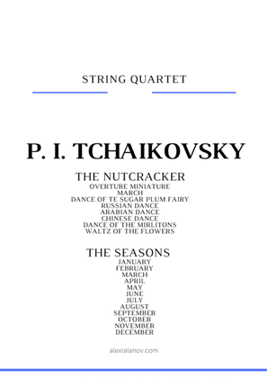 Book cover for "The Nutcracker" and "The seasons"
