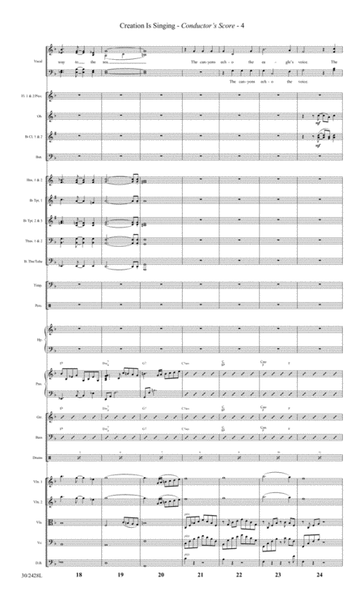 Creation Is Singing - Orchestral Score and Parts
