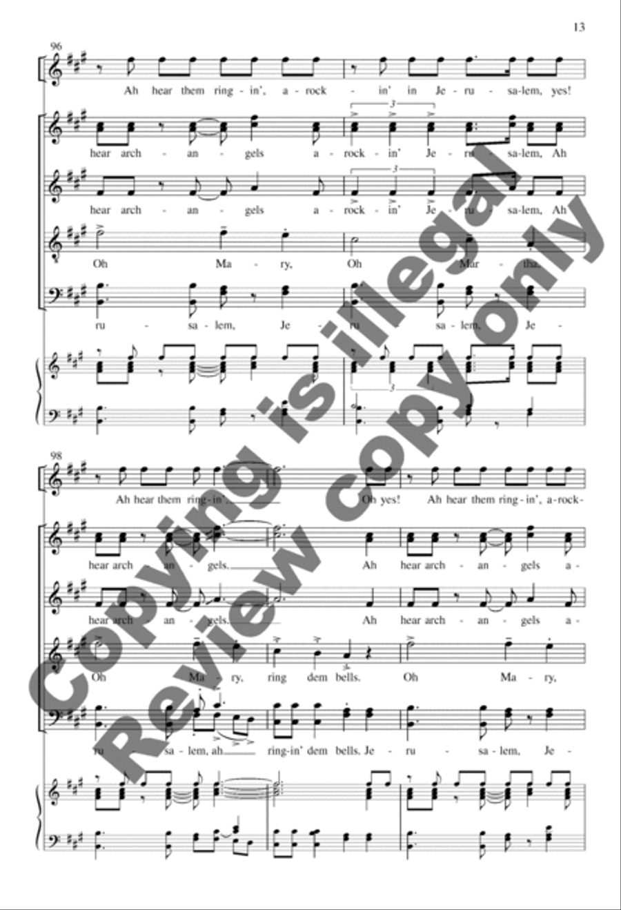 Bells A Cappella scores gallery preview page 13