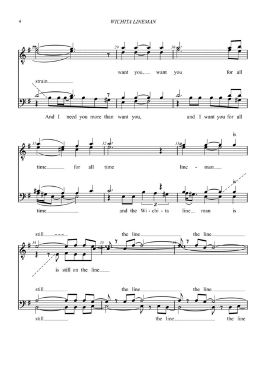 Wichita Lineman Wichita Lineman TTBB scores gallery preview page 4