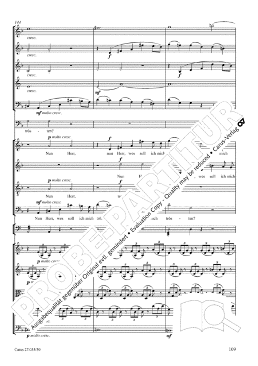 Ein Deutsches Requiem (German Requiem) 4-Part scores gallery preview page 116