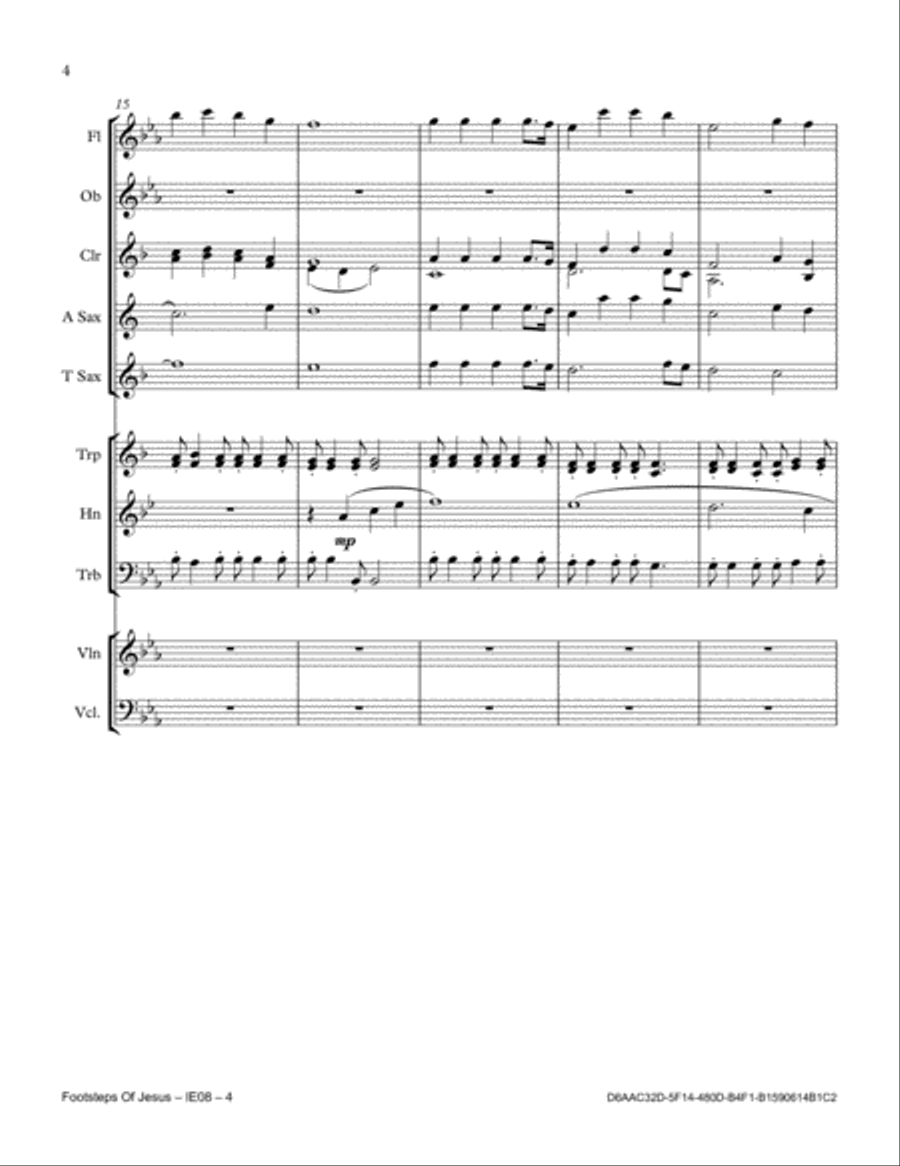 Footsteps Of Jesus Footsteps Of Jesus Full Orchestra scores gallery preview page 4