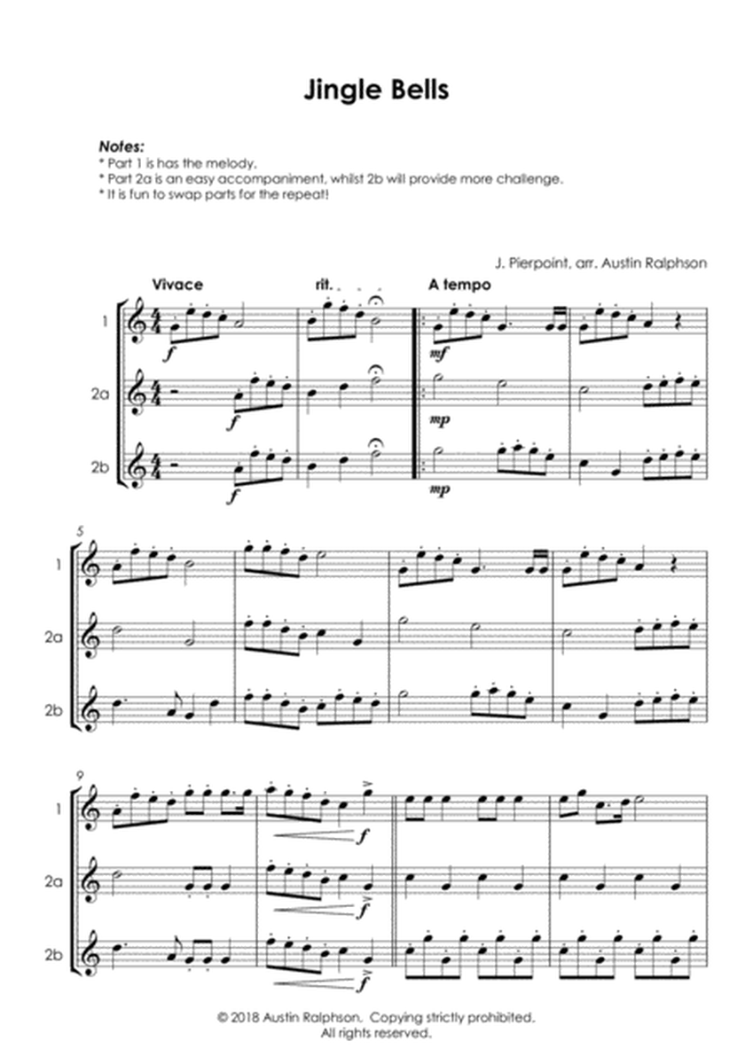 Jingle Bells - flute duet (easy / intermediate level) image number null