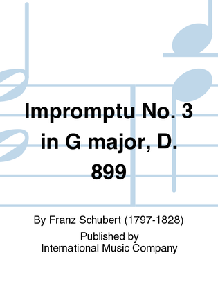 Book cover for Impromptu No. 3 In G Major, D. 899