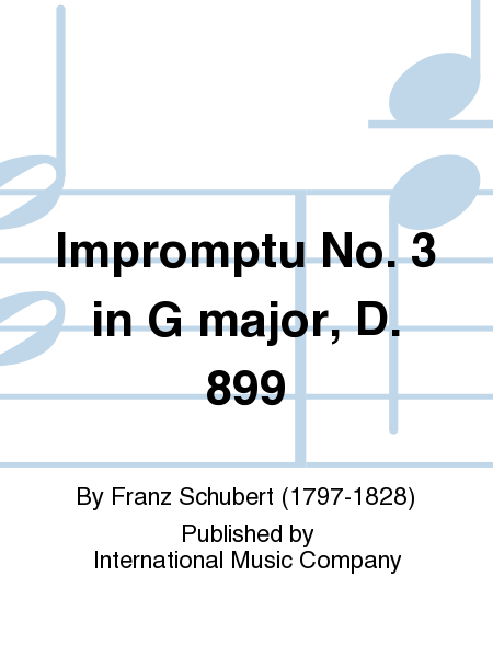 Impromptu No. 3 In G Major, D. 899