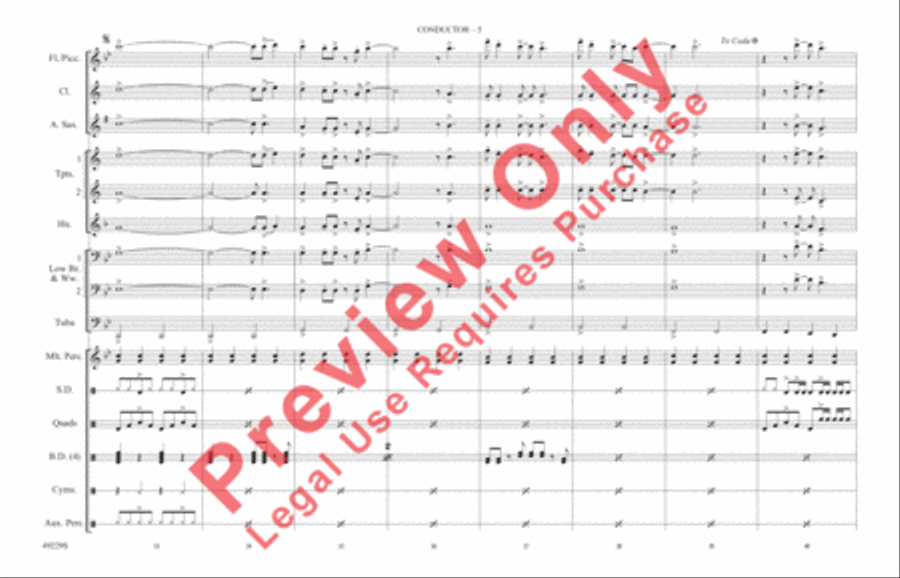 Blinding Lights Blinding Lights Marching Band scores gallery preview page 6