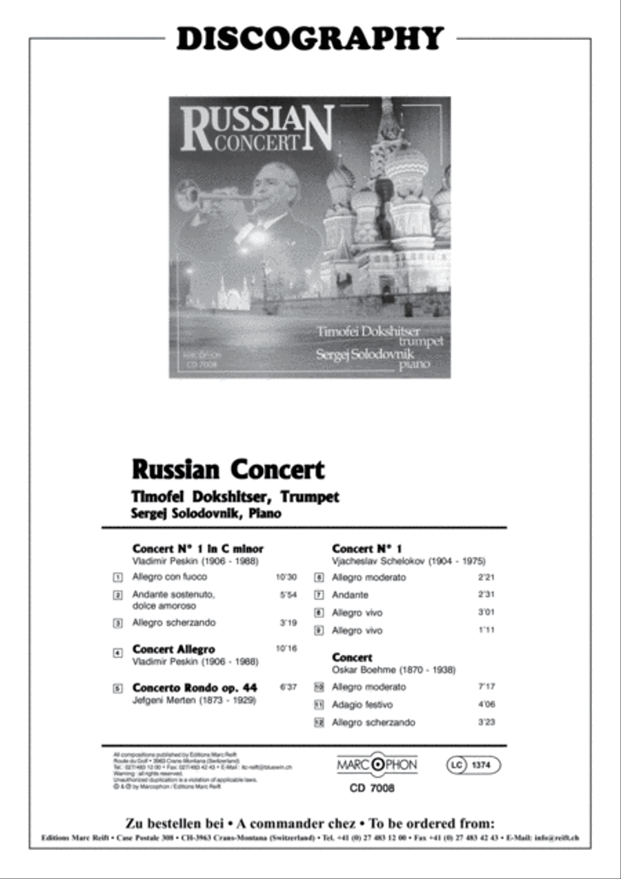 Konzert No. 1 c-moll Trumpet Solo scores gallery preview page 3
