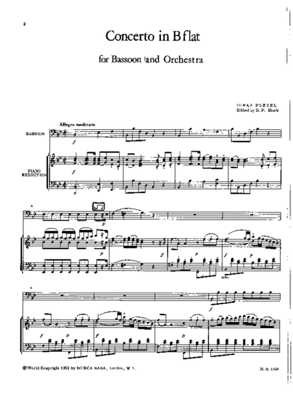 Concerto in B flat major B 107