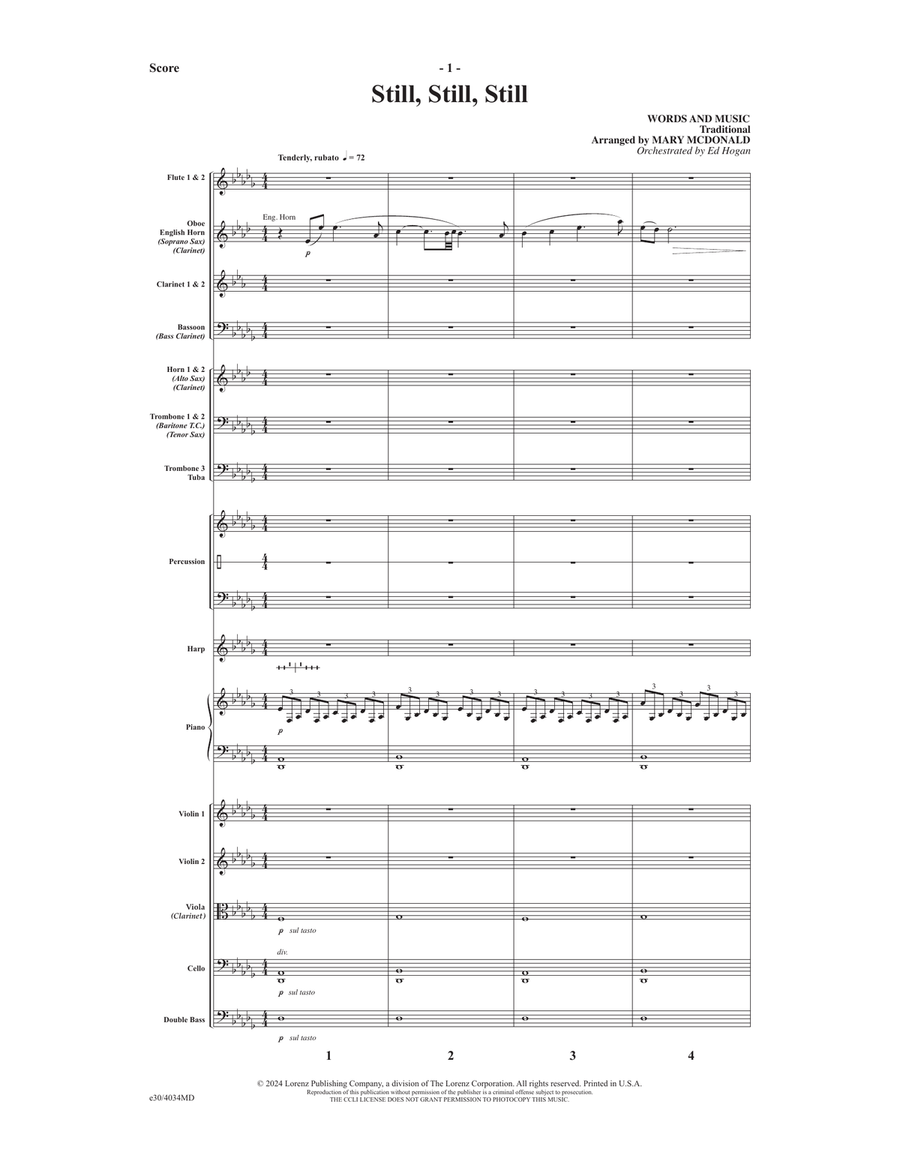 Still, Still, Still - Downloadable Orchestration Score scores gallery preview page 2