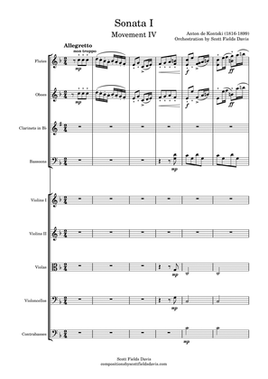Kontski, Sonata I (Movement IV) arranged for orchestra