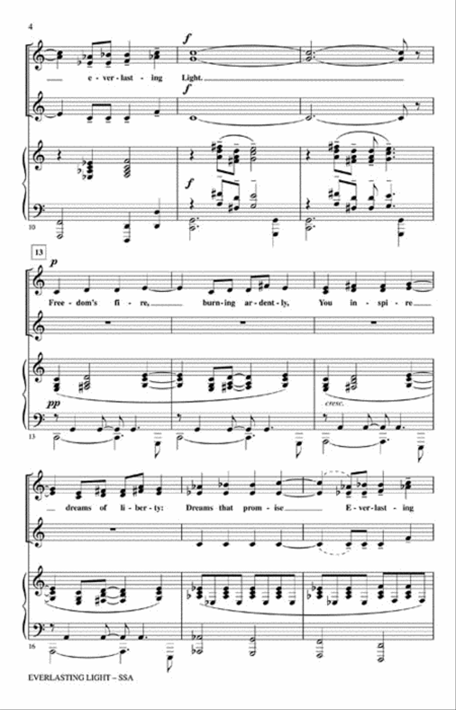 Everlasting Light Everlasting Light SSA scores gallery preview page 3