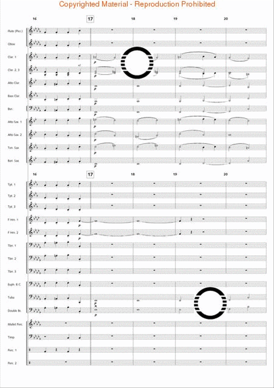 Academic Festival Overture Concert Band scores gallery preview page 5