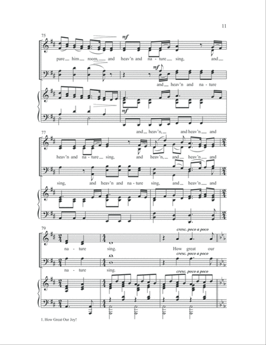 Joy Has Dawned 4-Part scores gallery preview page 17