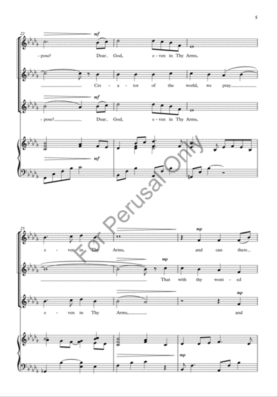 Evening Hymn SSAA scores gallery preview page 5