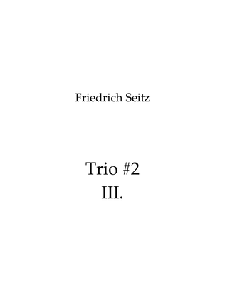 Book cover for Trio #2 III. Allegro non troppo