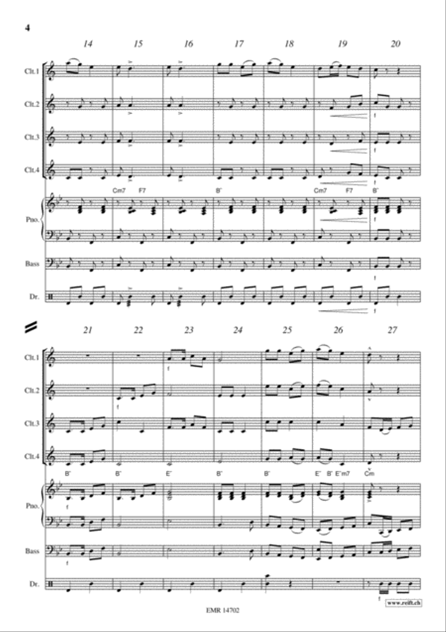Camptown Races Camptown Races Clarinet scores gallery preview page 4