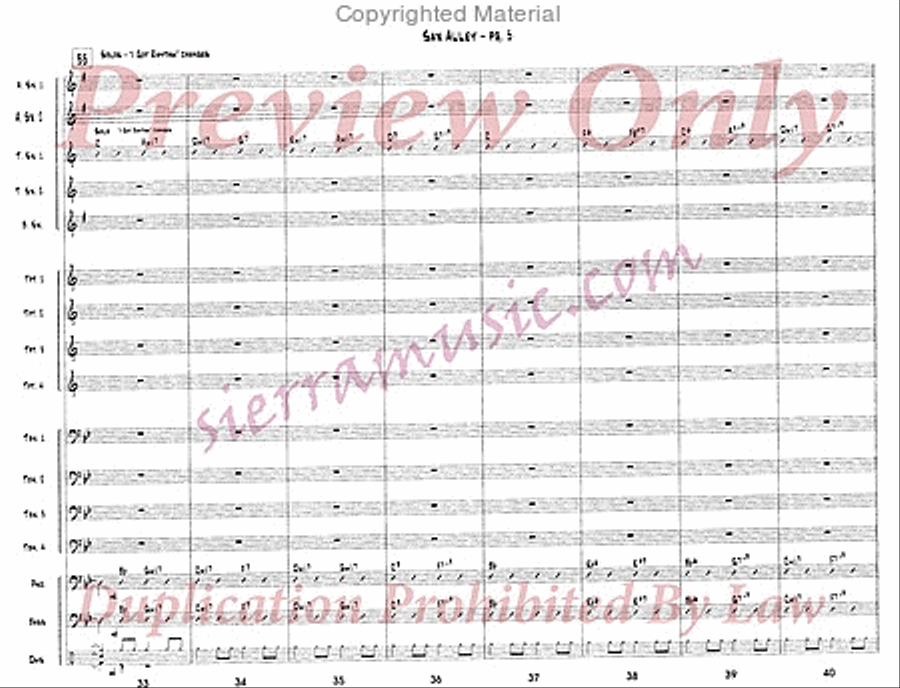 Sax Alley Jazz Ensemble scores gallery preview page 6