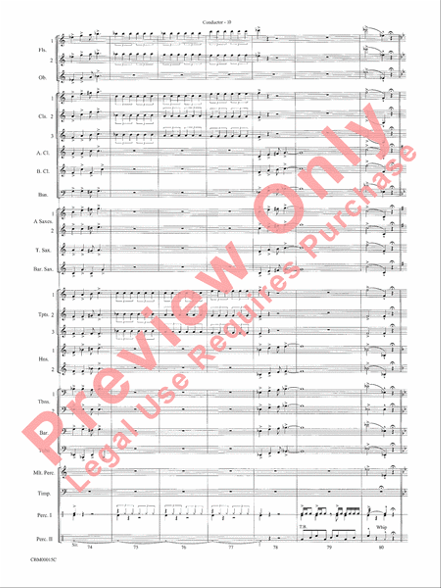 Cartoon Carnival Concert Band scores gallery preview page 13