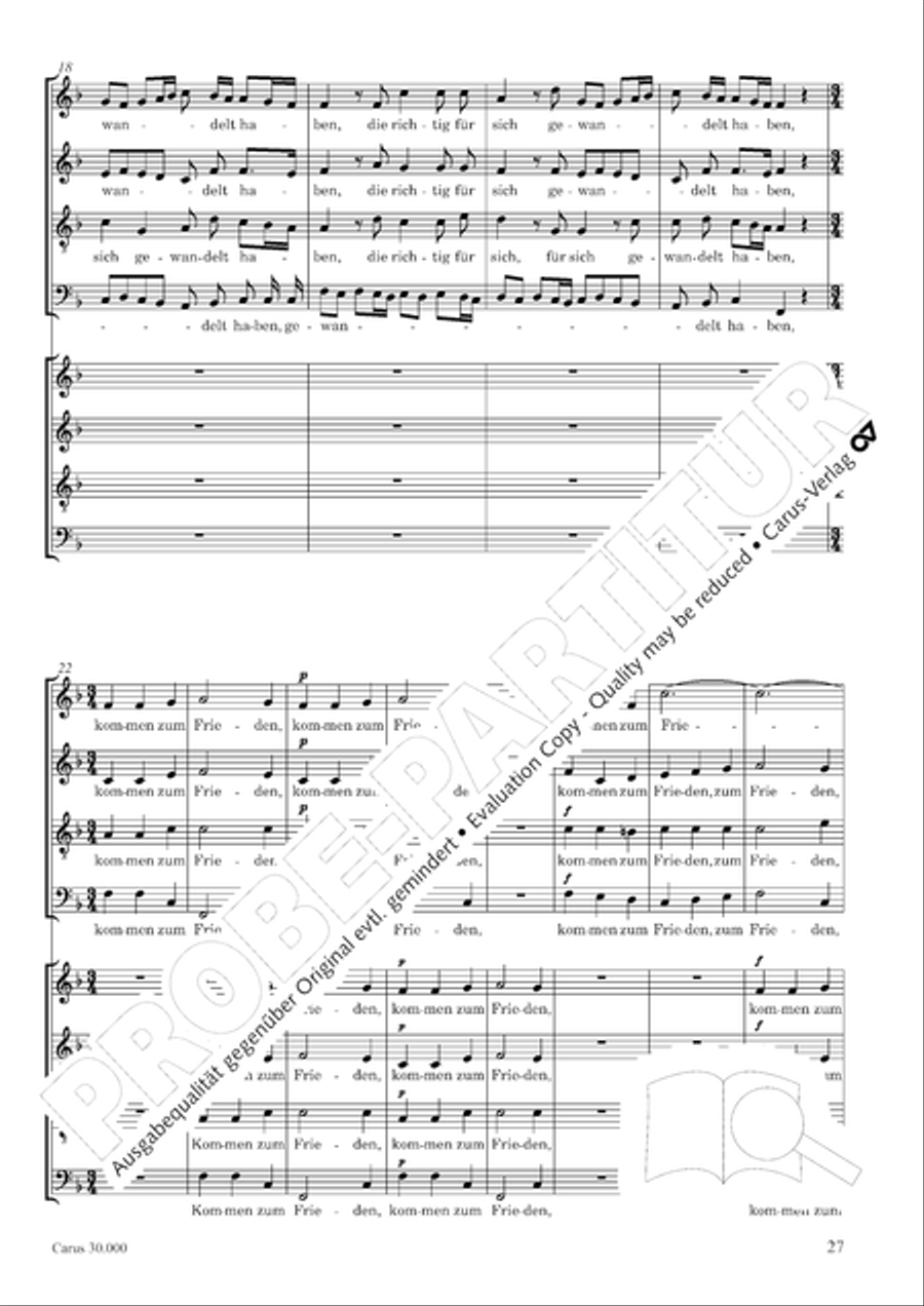 J.L. Bach: The complete motets Choir scores gallery preview page 34